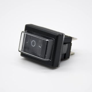 GXMRHWY 30PCS Rocker Power Switch 4 Pin with Dust Cap 2 Position Solder Cable 180Â° KCD1-104 Panel Mount