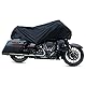 sourcing map Motorrad Abdeckplane Motorradabdeckungen Motorrad-halbe Abdeckung Outdoor Wasserdichten Regenschutz UV Schutz L