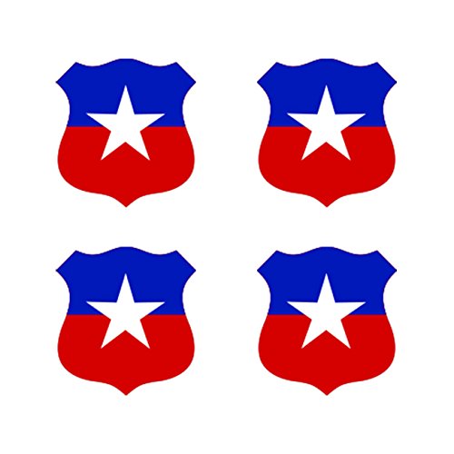 FA Vinyl 4X - 1.5" Chilean Air Force Roundel Sticker Die Cut Decal