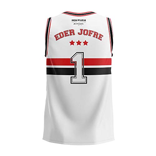 Regata Masculino Basquete Eder Jofre Branca Iron Arm