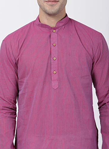 Image of VASTRAMAY Men's Royal Blue Pure Cotton Kurta