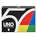 Mattel Games Juego de cartas UNO 50 aniversario, juego de mesa con acabado premium (Mattel GXJ94)