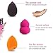 GFOUNS beauty blender bulk makeup sponge set:15 pcs perfect mini medium beauty sponge makeup blender flawless for liquid,foundation,blending,make up sponges for face