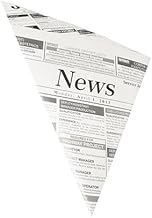 Ameisenkeks® - 100 x Spitztüten Papiertüten für Kaufladen | Süßigkeiten | Fritten | Mandeln | fettdicht