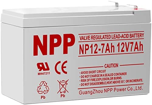 NP12-7Ah F2 12V 7Ah AGM Rechargeable Maintenance Free Valve Regulated Sealed Lead Acid Battery with F2 Terminal