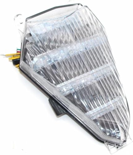 Luz trasera para Yamaha YZF R6 2006-2007 con intermitentes integrados estilo 1 blanco