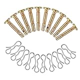 BESPORTBLE Pz Perni di Sicurezza e Coppiglie Resistenti per Spazzaneve Accessori Turbina Neve Ricambi Affidabili e Facili da Installare