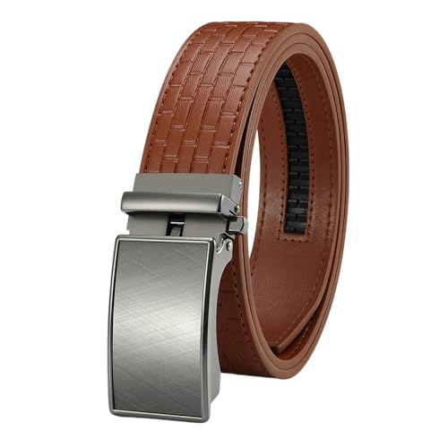 Mens Belts Metal Automatic Buckle Genuine Leather Belt For Men Famous 115 125 150 135Cm 251Yhak-Yw 125cm