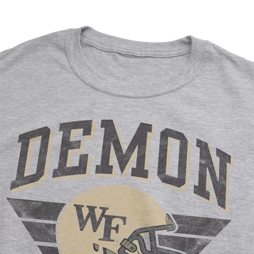 Wake-Forest-University-Demon-Deacons-Classic-Football-Helmet-Official-NCAA-Classic-Ring-Spun-T-Shirt-Unisex-for-Men-Women-Athletic-Heather-Small