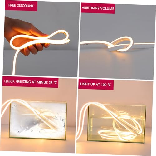 Tira LED flexible silicona 12V impermeable 3 m rosa miniatura 3