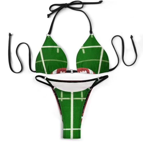 Girl's Two Piece Bathing Suit Halter Triangle Bikini Sets Summer Swimsuit3