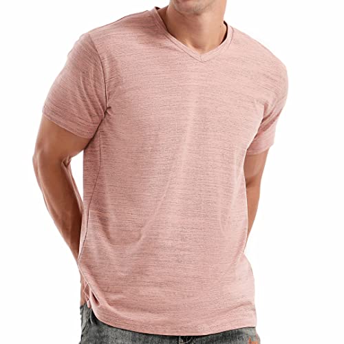 T-shirt pour homme respirant et pré-rétréci RONOMO col V haut