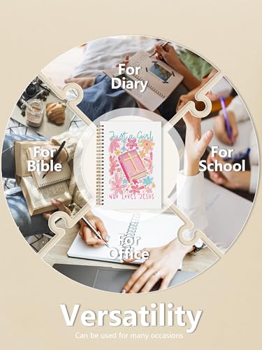 Journal chrétien pour femmes cahier à spirale notes et dévotion