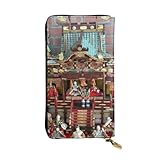 [OSNOTJNS] ひな祭り 雛人形 雛祭り ひな人形 7 すべての財布 長財布 本革 薄型二つ折り スマホ入れ可 シンプル 小銭入れ カード 現金 大容量収納 ファスナー ビジネスウォレッ 男女兼用 人気 クリスマス/新年プレゼント 19cm×10.5cm