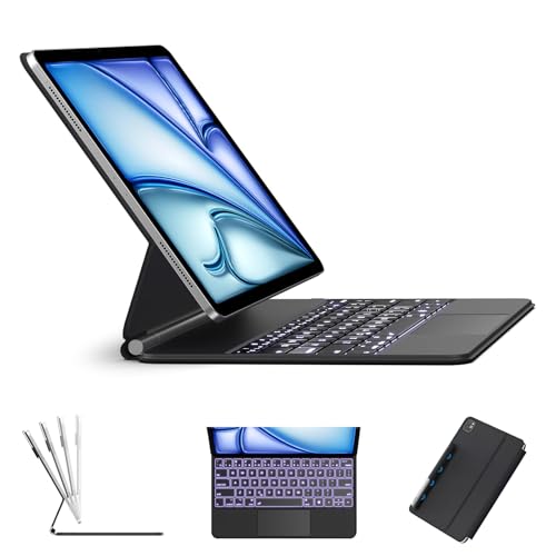 Magic Keyboard - Funda para iPad Air de 11 pulgadas (2024 M2) y iPad Pro de 11 pulgadas (1ª 4ª generación) / iPad Air de 11.9 pulgadas (4ª-6ª generación) – Teclado retroiluminado con trackpad y