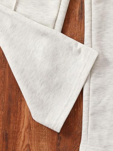 QJQ Girls Wide Leg Elastic High Waisted Pants Sweatpants Baggy Track Pants Trousers Casual Streetwear Ages 8-124