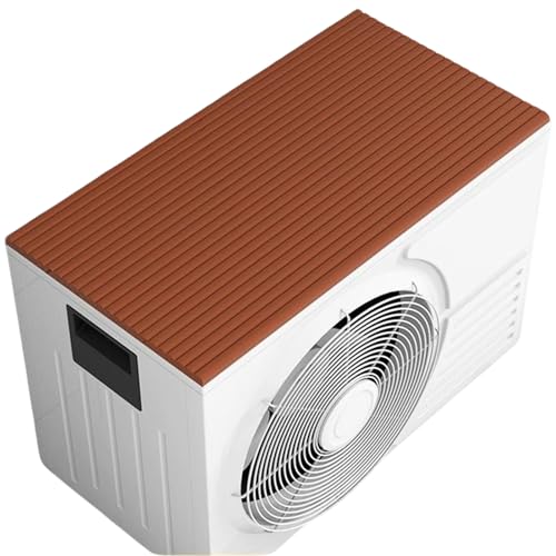 屋外用室外機 カバー エアコン、窓用エアコン室外機カバー(屋外ユニット用)、防水、防雨、騒音低減(Brown,10x200cm/4x79in)