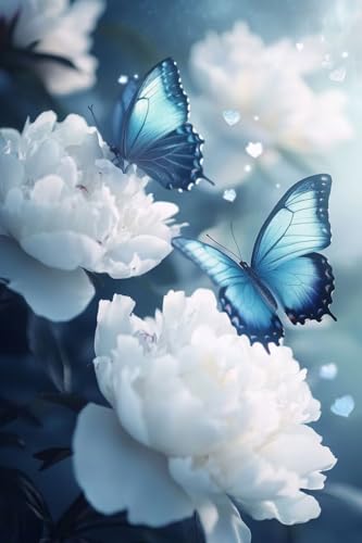 Toile diamond painting 5D papillon avec strass de haute précision