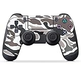 DeinDesign Skin kompatibel mit Sony Playstation 4 PS4 Pro Controller Folie Sticker Camouflage Bundeswehr Muster