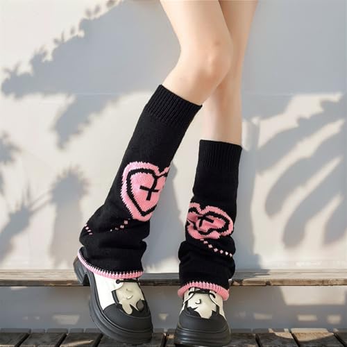 Image of Goth Leg Warmers Women Cute Y2k Harajuku Punk Rave Emo Grunge Winter