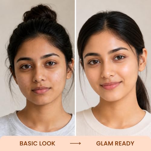 Image of Mousse Foundation, 3-in-1 Mousse Foundation - Matte Finish, Lightweight, SPF 25, Sweat-Proof, HD Effect - Enriched with Vitamin E, Jojoba Oil, Avocado & Shea Butter, Sandalwood - Shade - 01 (Walnut - 15ml)