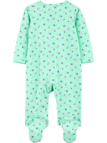 Simple Joys by Carter's Baby Girls' Cotton Footed Sleep and Play, Pack of 3