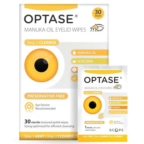 OPTASE Manuka Oil Eyelid Wipes