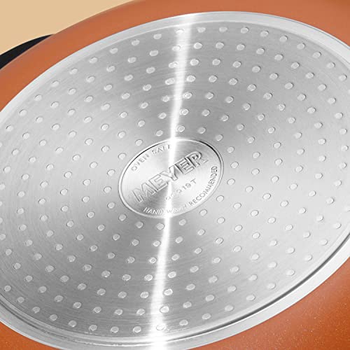 Meyer Accent Spark Induction Hob Pan Set - 6 Piece Stackable Pots and Pans Set with Universal Lids & Anti Spill Shape, Mix of Stainless Steel & Non Stick Cookware - Image 9