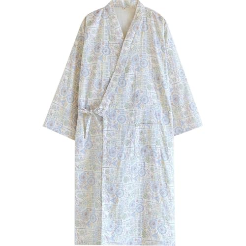 Haowul Yukata De Algodón, Kimono, De Baño Japonesa, Pijama, Ropa De Dormir Ligera, Camisón, Batas De SPA Y Baño
