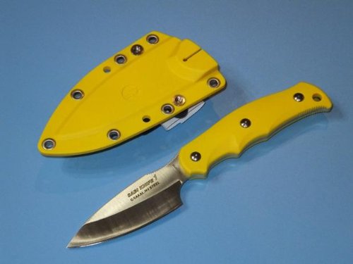 G・サカイ アウトドアナイフ ニューサビナイフ 1 キャンプミニ包丁 半波刃  刃長(92mm)  イエロー Amazon | G.SAKAI キャンプミニ包丁 ニューサビナイフ1 イエロー 直刃