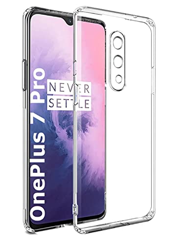Image of REALCASE OnePlus 7 Back Cover Case | Transparent Clear TPU Soft Silicone Back Cover Case for Oneplus 7 Pro (Clear)