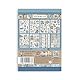 Stamperia - Washi Pad for Scrapbooking, Albums, Card Making, Bullet Journalling and More, Translucent, Easy to Cut, Acid Free, Perfect for Hobbies, Crafts and Gifting (Silent Sea) (A5) (8 Sheets)