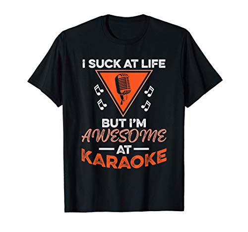 Funny Karaoke Singer Bar Music Lover Singing Drinking Bar Camiseta