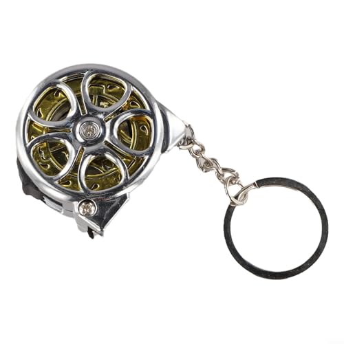 Trurovem Mètre ruban rétractable en acier inoxydable de 2 mètres avec design creux pour un nettoyage facile, antirouille pour maison, jardin, atelier, argent (doré)