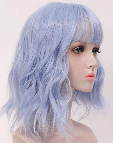 Chisu Parrucca corta Bob con frangia ondulata 14