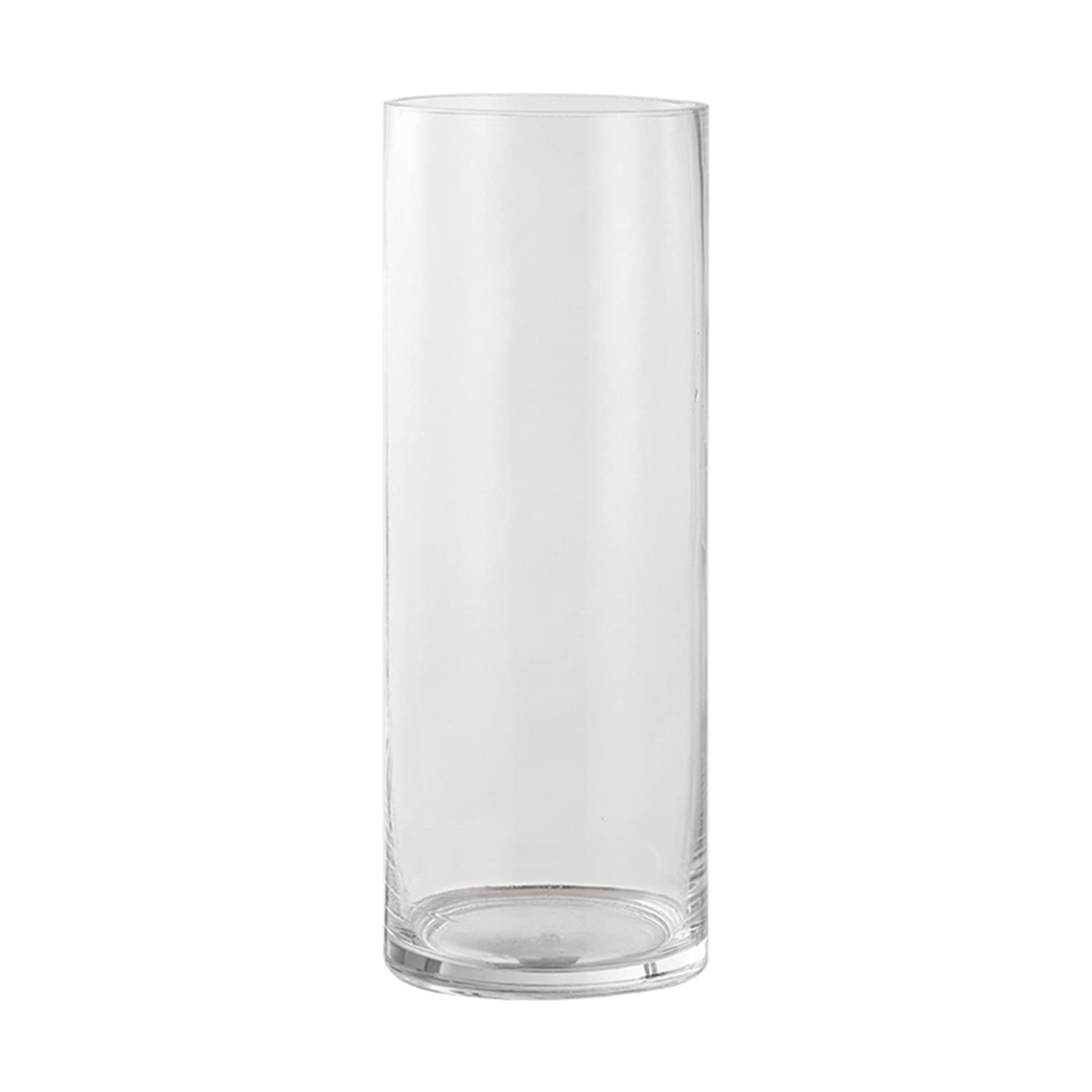 asdchZen Tall Vase, Cylindrical Flower Vases Clear Terrarium For Hydroponic Plants Vase For Lily Bouquet,Wide Diameter,For Restaurant,10 * 30CM