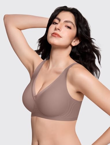Image of LetsJoli Jelly Bras for Women Lace Deep V Wireless No Underwire Comfortable