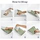 Walking Way Magic Protective Wrap Selbstklebe-Etui Kit Kratzfest Staubdicht Waschbar Tuch für Kameras Objektiv Elektronische und kosmetische Produkte(Green, 25 * 25cm)