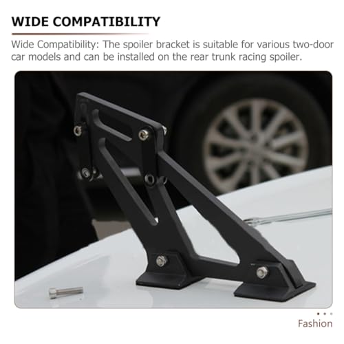 Support d'aileron arrière en alliage d'aluminium solide avec base de coffre voiture