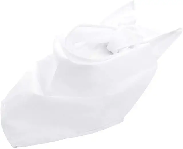 Bandana Blanc - Accessoire de Mode en Polyester et Coton