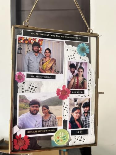 Image of HBH Acrylic Display Frame with Photo Home Office Decor Accent | Customized Photo Frame