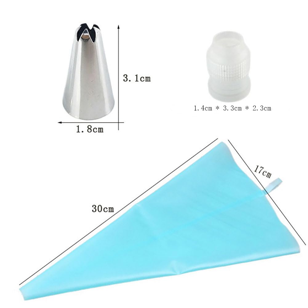 Kit De Décoration De Gâteaux De 36 Pièces Avec Plateau Tournant Pour Gâteaux - Comprend 24 Embouts De Glaçage + 2 Poches À Douille Réutilisables Et Autres Accessoires De Pâtisserie