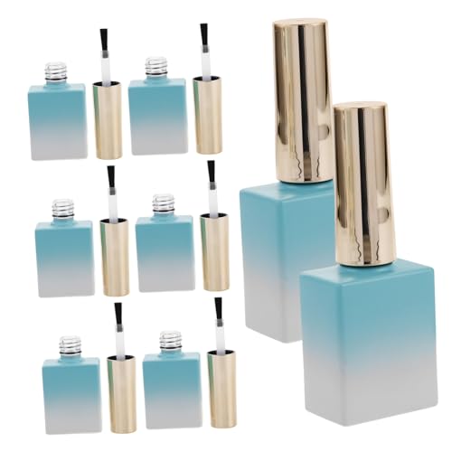 VALICLUD 8 Piezas botella de esmalte de uñas vacía botellas de aceite de uñas portabotellas de esmalte de uñas ayudante aplicador de esmalte de uñas botellas vacías Vidrio