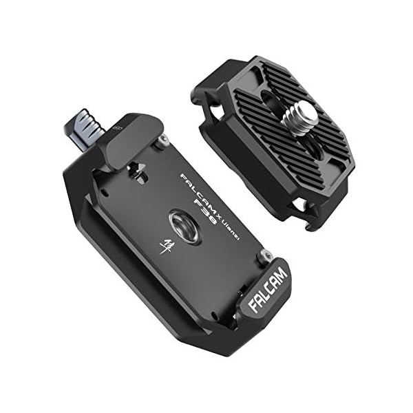 FALCAM F38 Kamera Schnellwechselplatte, Quick Release Platte mit 1/4" auf 3/8" Schraubgewinde, Arca Swiss Schnellwechselplatte, passend für Sony/Canon/DJI/Stativ/DSLR