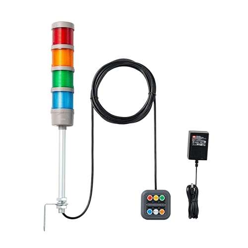ANDONT 4-Stack LED Andon Tower Light with Buzzer
