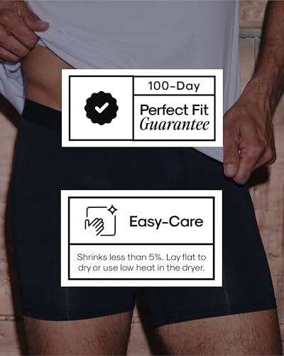 True Classic Mens Underwear – 6" Boxer Briefs, Navy, S - image 7