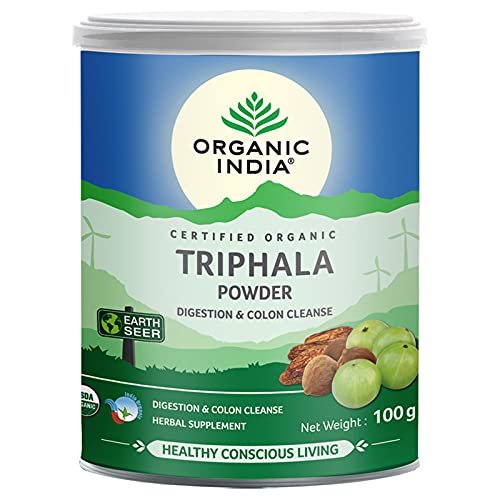 ORGANIC INDIA Triphala Digestion & Colon Cleanse Powder 100GM Amazon.in Health & Personal Care