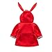 Odziezet Niña Chaqueta con Capucha Chaqueta de Algodón con Orejas de Conejo...