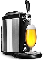 Clatronic Bierzapfanlage | handelsübliche Bierfässer | 5 Liter Bierzapfanlage | mit Kühlung von 2°C-12°C | Zapfanlage mit LED-Display | inkl. 3x CO2-Patronen | komfortable Temperaturreglung | BZ 3740