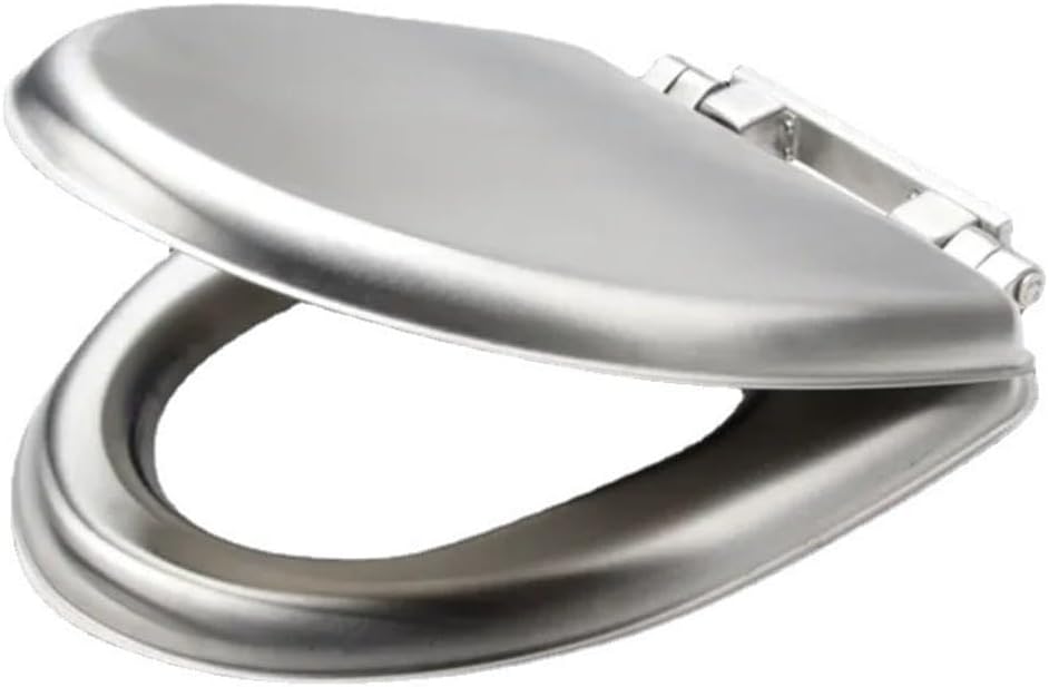Buffer Mute Stainless Steel Toilet Seat Public Facilities Thick